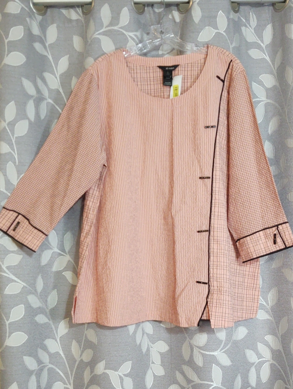 Ali Miles Women's Peach Tunic Blouse size XL